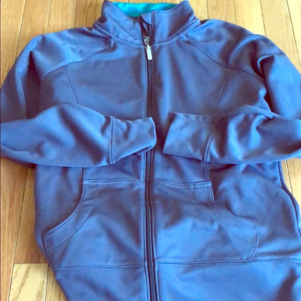 Women’s Gray Under Armour zip up jacket medium